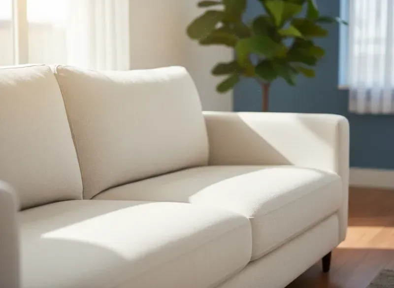 ספה נקייה ומרעננת לאחר ניקוי מקצועי