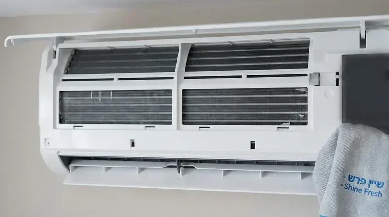 מזגן נקי לאחר ניקוי מקצועי