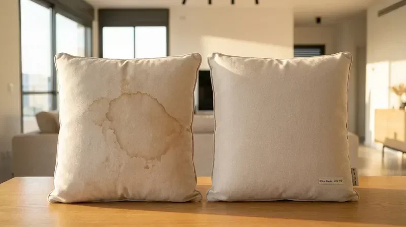 הסרת כתמים וריחות מהספה